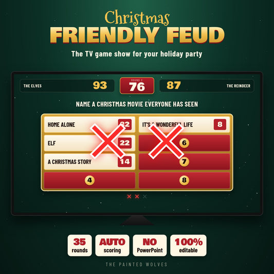Christmas Friendly Feud TV Game Show | Digital Download