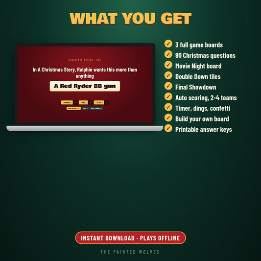 Christmas Trivia Showdown TV Game Show | Digital Download