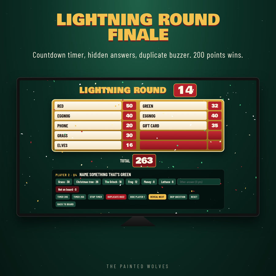Christmas Friendly Feud TV Game Show | Digital Download