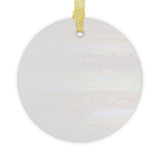 Jupiter glass Christmas ornament, solar system planet, view 2