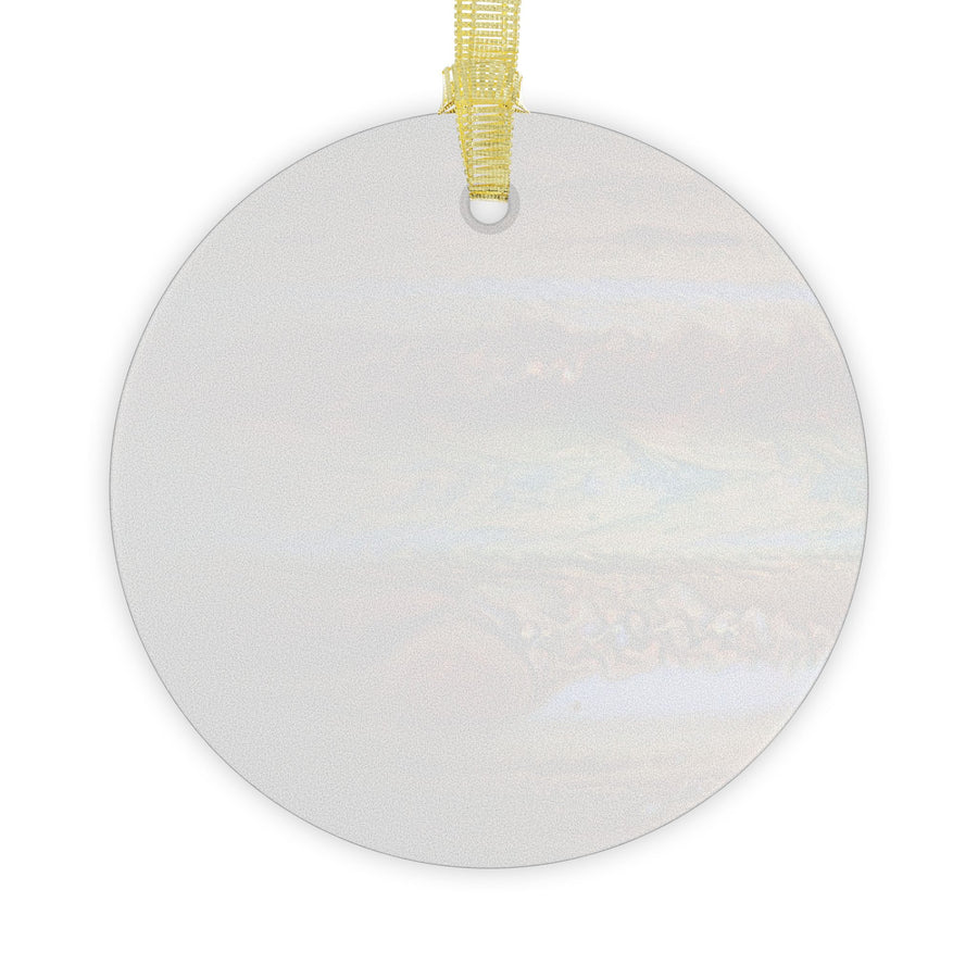 Jupiter glass Christmas ornament, solar system planet, view 2