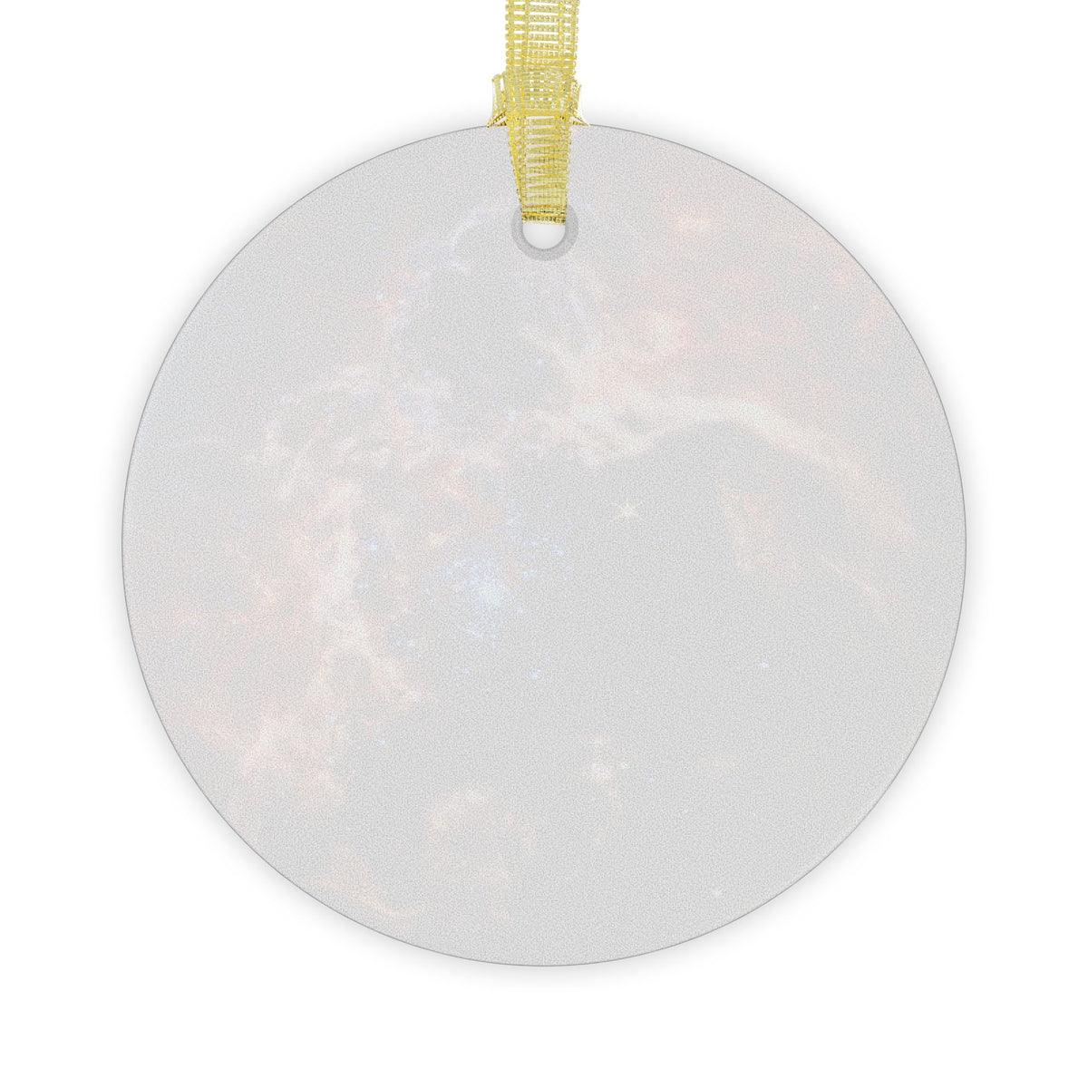 James Webb Tarantula Nebula glass Christmas ornament, space telescope image (view 2)