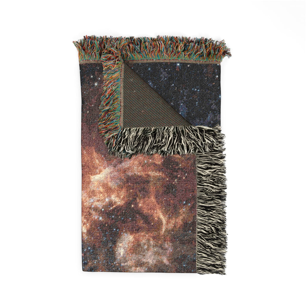 NASA James Webb Telescope Tarantula Nebula Woven Cotton Blanket & Space Tapestry