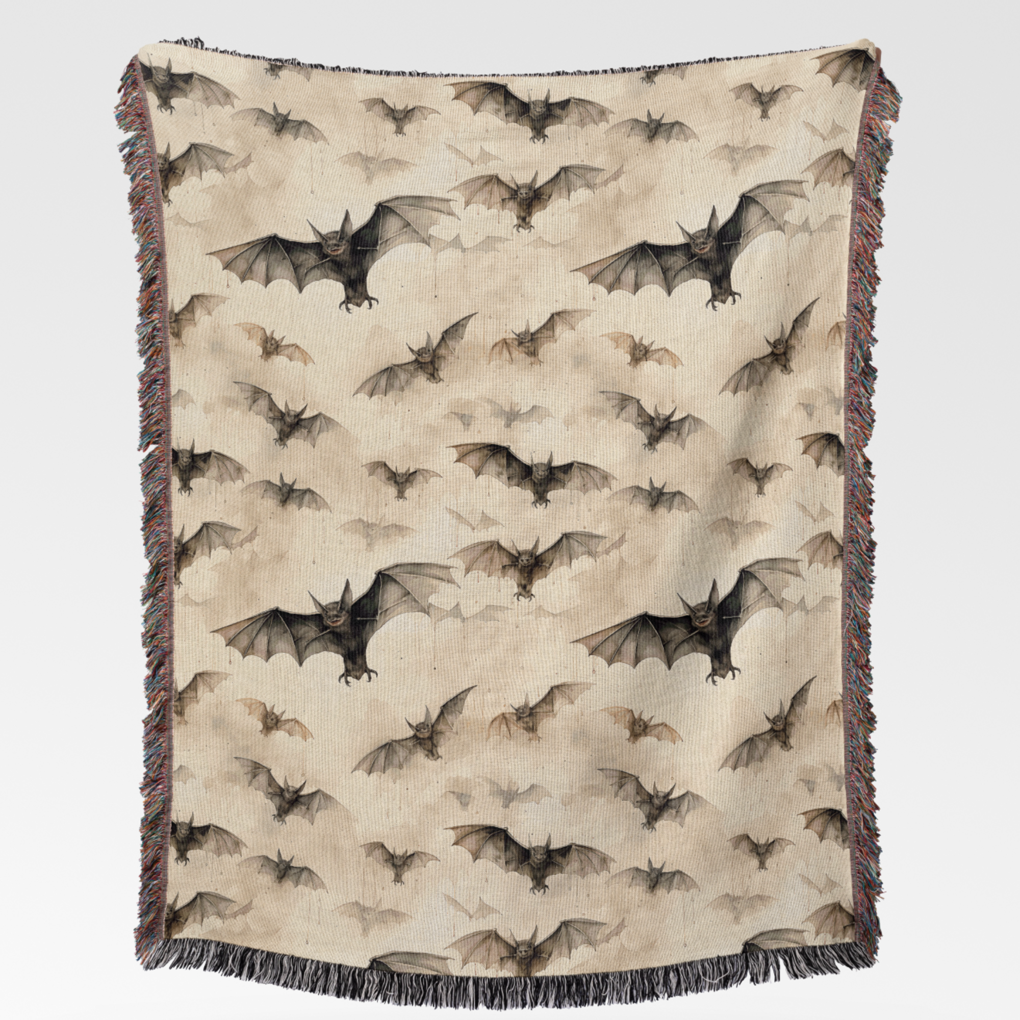 Bat Blanket Halloween Blanket Woven Tapestry