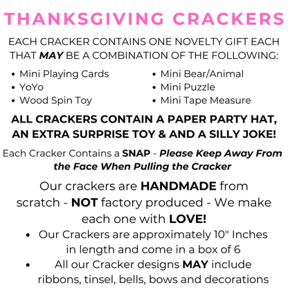 Pink Ghost Halloween Dinner Party Crackers