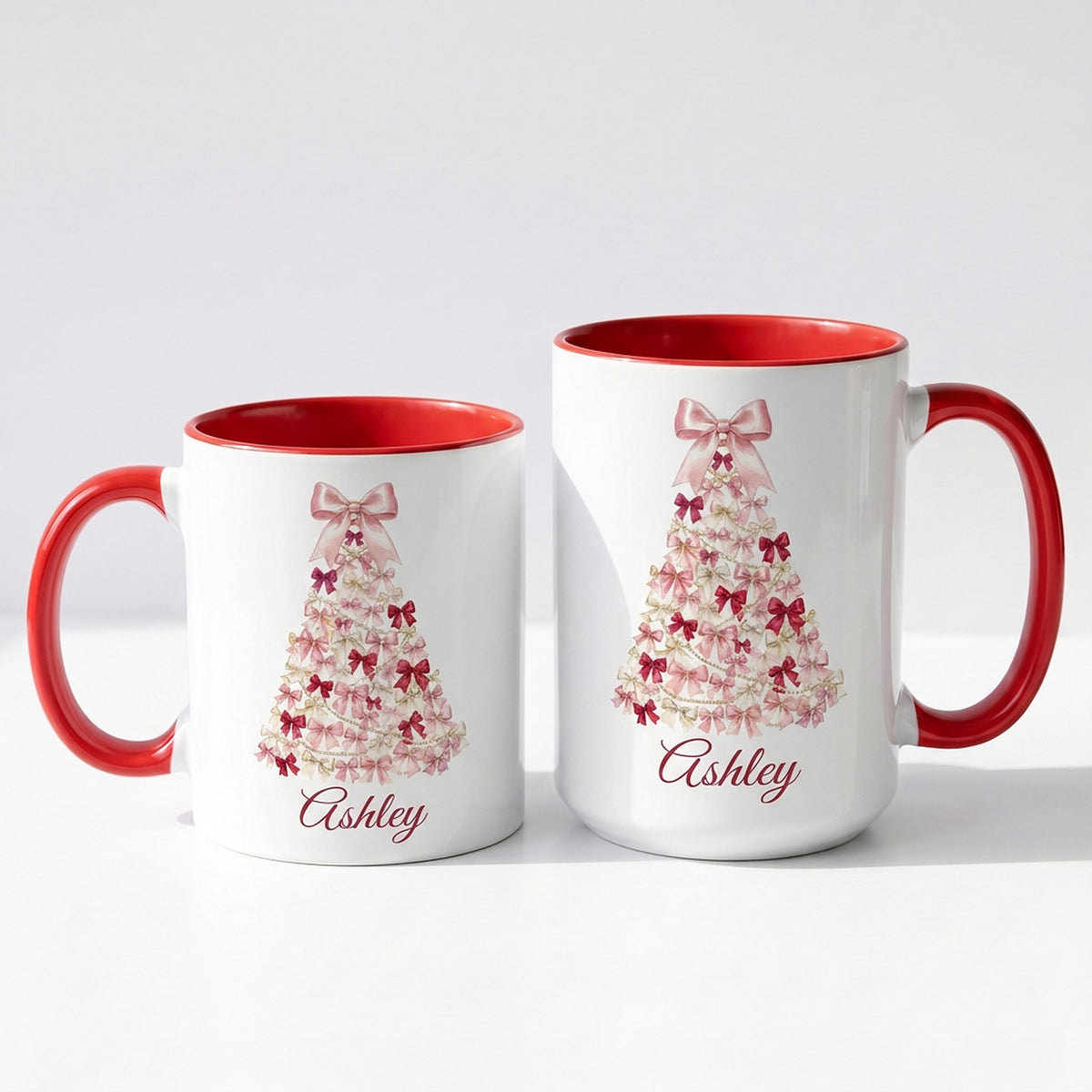 Coquette bow tree mug in 11oz and 15oz