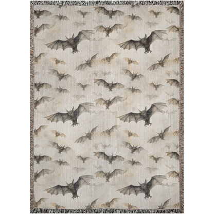 Bat Blanket Halloween Blanket Woven Tapestry