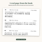 Real page from the Volume 2 PDF: puzzle 1 by Oscar Wilde with answers pencilled in