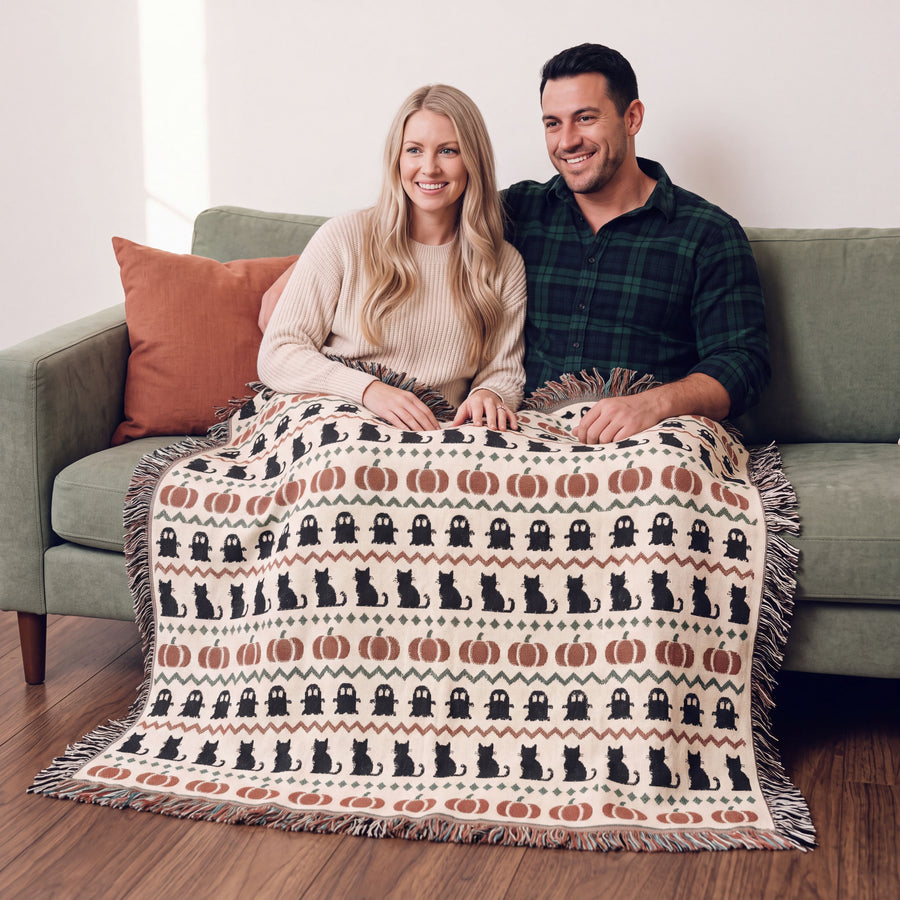 Haunted Heirloom Fair Isle Woven Blanket