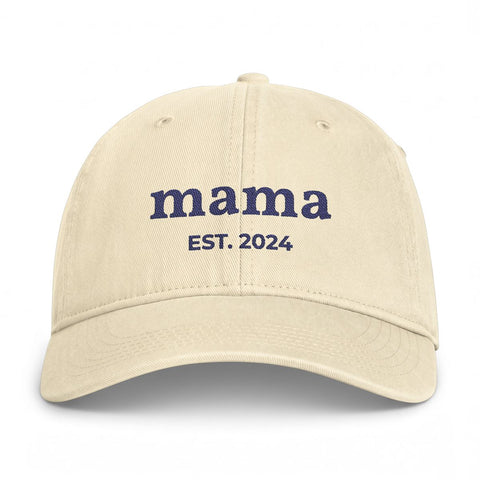 Custom Embroidered Mama Hat, Personalized Nickname Cap with Est Year