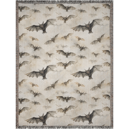 Bat Blanket Halloween Blanket Woven Tapestry