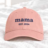 Personalized mama cap in peachy pink