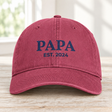 Papa hat in Crimson