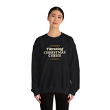 Model in the Black ICU nurse Christmas crewneck