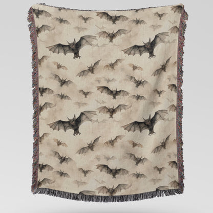 Bat Blanket Halloween Blanket Woven Tapestry