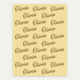 Buttercream personalized name blanket