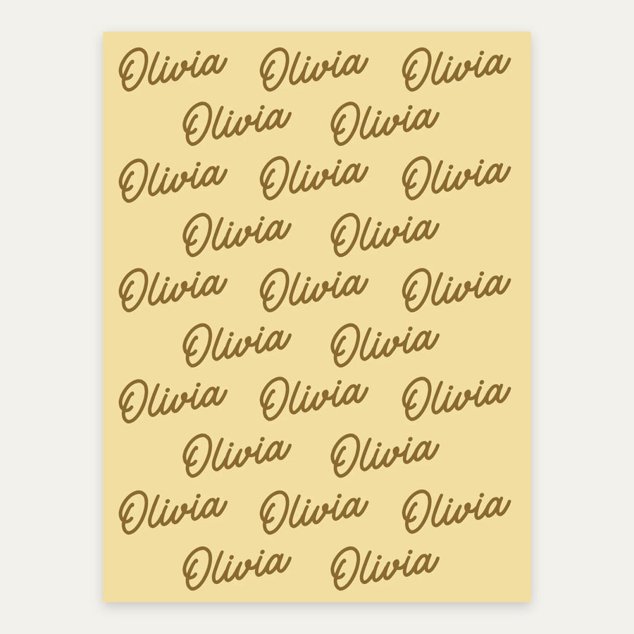 Buttercream personalized name blanket