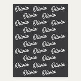 Charcoal personalized name blanket