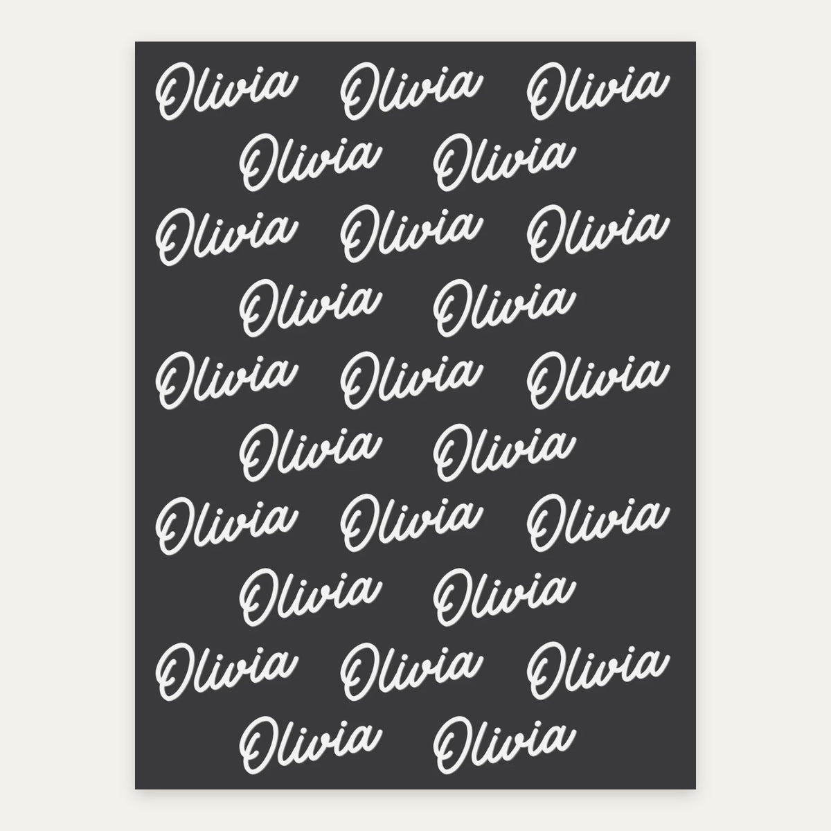 Charcoal personalized name blanket