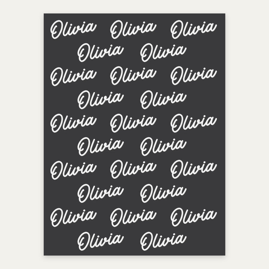 Charcoal personalized name blanket