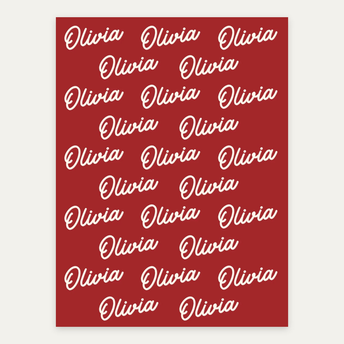Holly Berry Red personalized name blanket