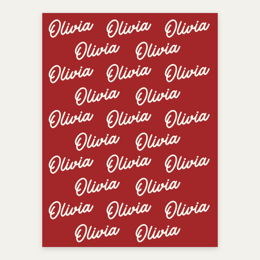 Holly Berry Red personalized name blanket