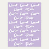 Lilac Dream personalized name blanket