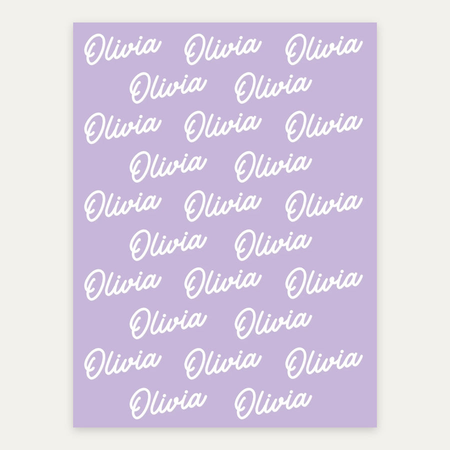 Lilac Dream personalized name blanket