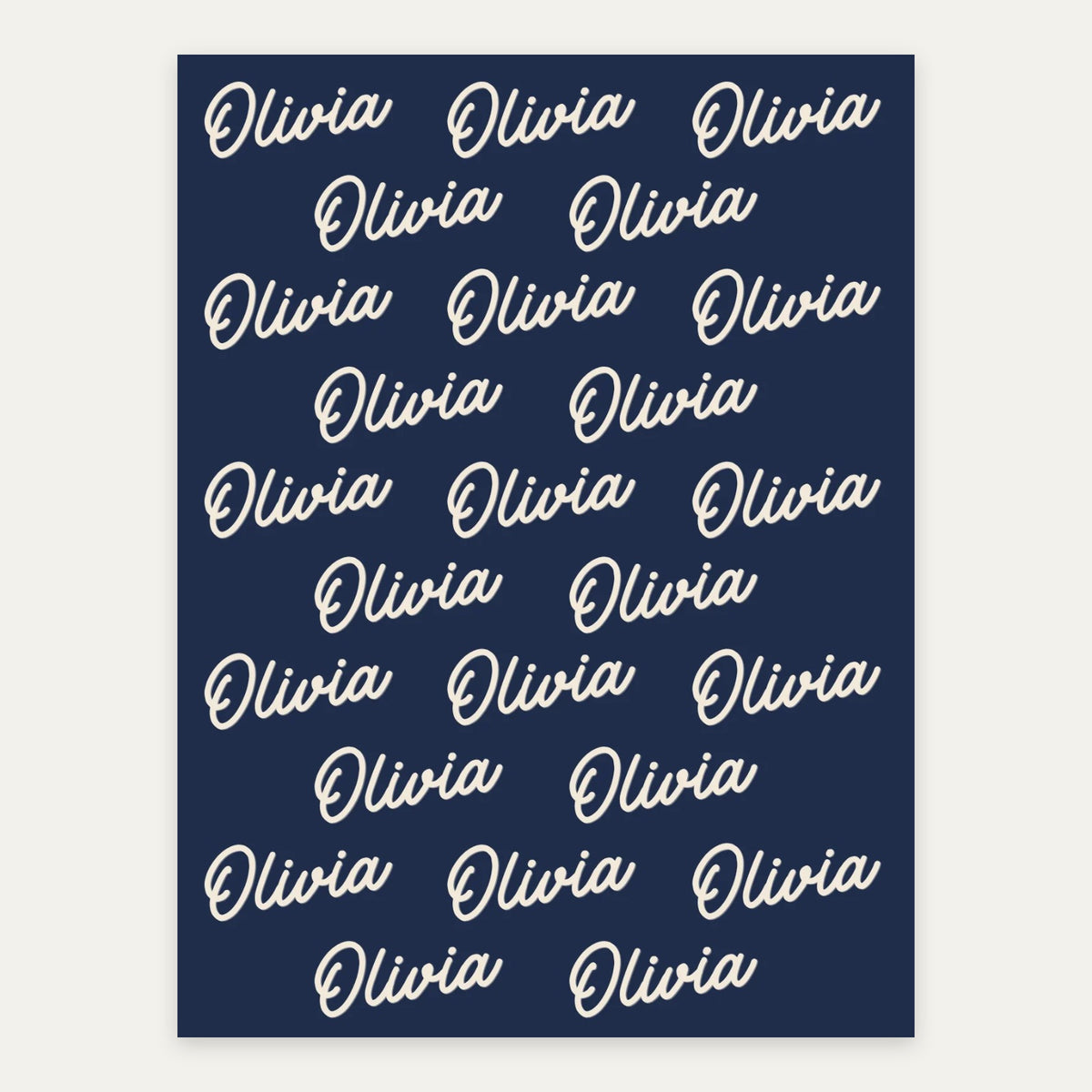 Midnight Navy personalized name blanket