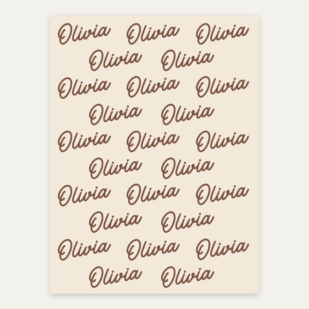 Oat and Cocoa personalized name blanket