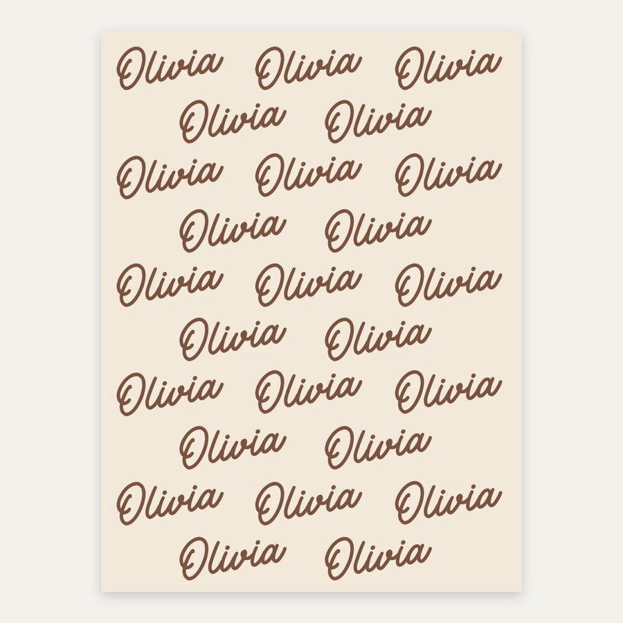 Oat and Cocoa personalized name blanket
