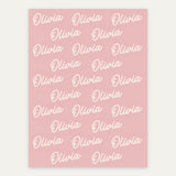 Rose Petal personalized name blanket
