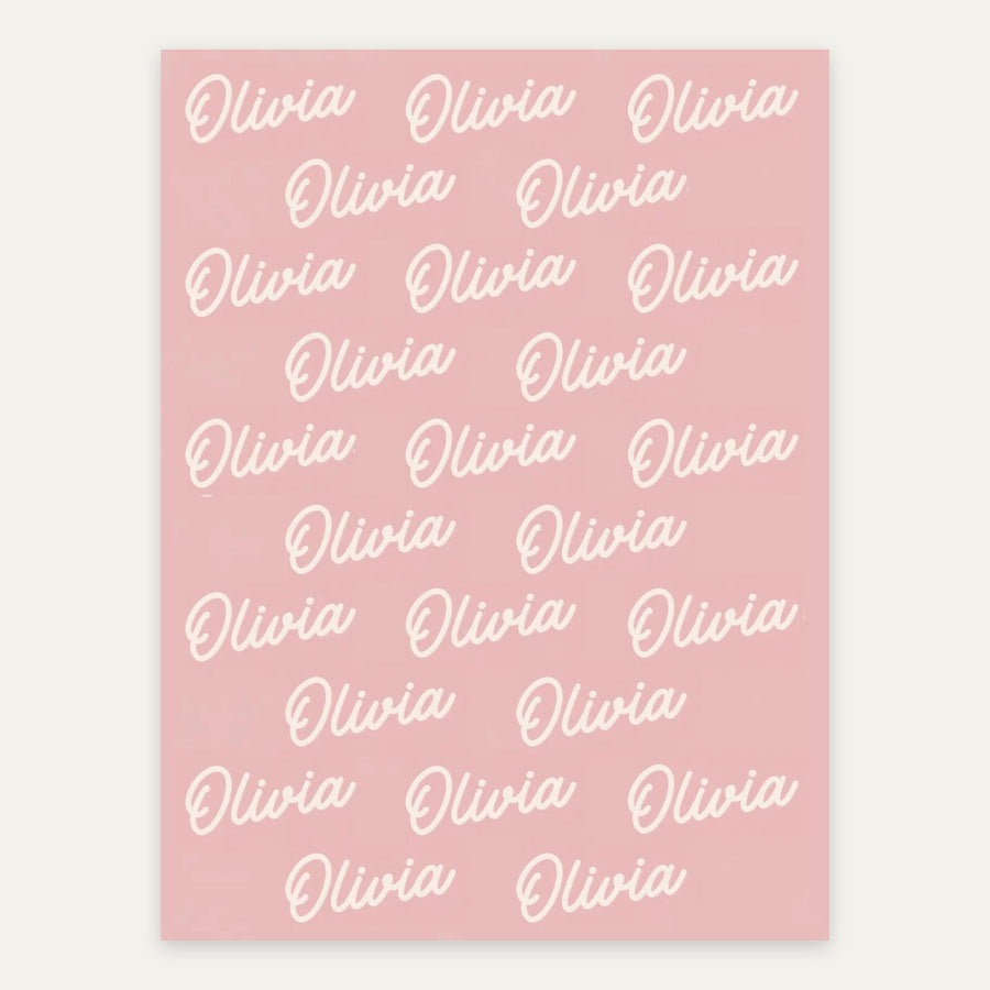 Rose Petal personalized name blanket